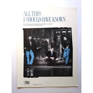 All This I Should Have Known Breathe Sheet Music 1988 Pop Rock Music Ballad Song